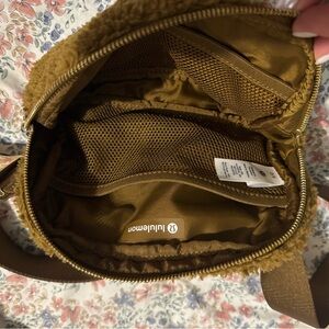 Lululemon fuzzy belt bag